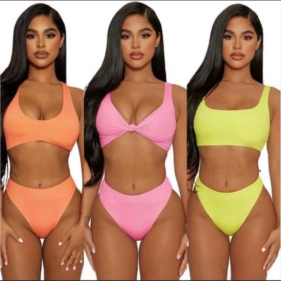 Naked wardrobe ribbed bikini set - Picture 2 of 3